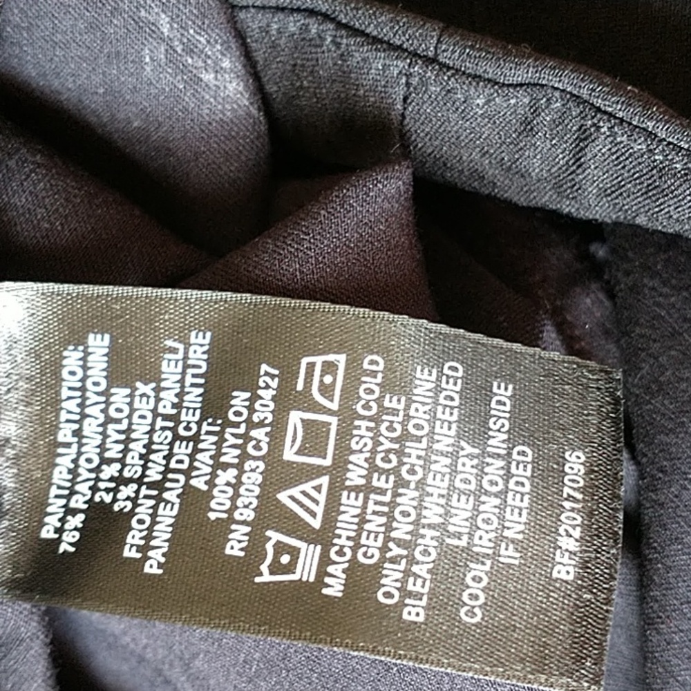 NIC+ZOE Straight Leg Pants - Black - Picture 3 of 4